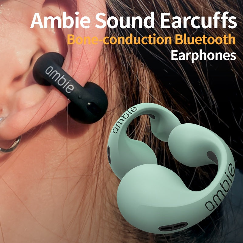AMBIE SOUND EARCUFFS HEADSET EARRING WIRELESS EARPHONES BLUETOOTH SPORT
