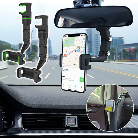 360 Car Rearview Phone Holder For all Smarphones