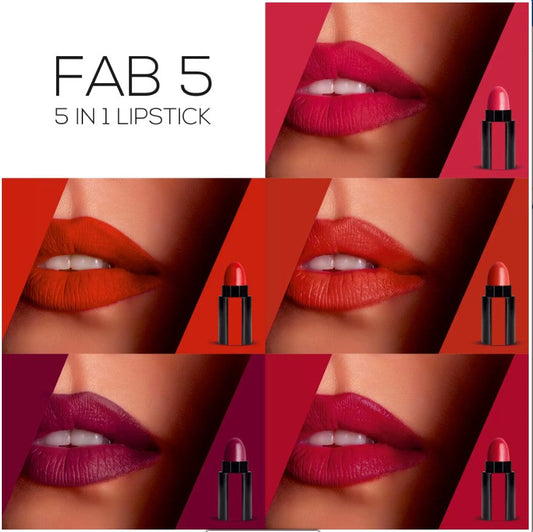 5 In 1 Fit Me 5 Colors Matte Lipsticks