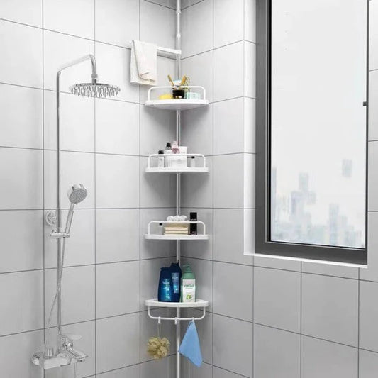 MULTIFUNCTIONAL BATHROOM CORNER SHELF ADJUSTABLE ORGANIZER