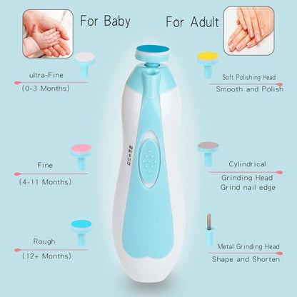 Electric Safe Nail Clippers with Light for Newborn to all Age Group