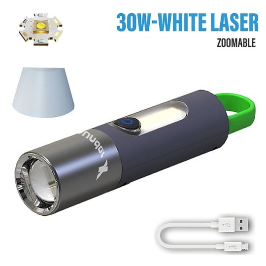 Rechargeable LED Zoom Flashlight Waterproof