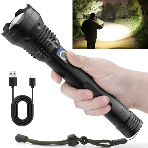 P90 LED Rechargeable Tactical Laser Flashlight