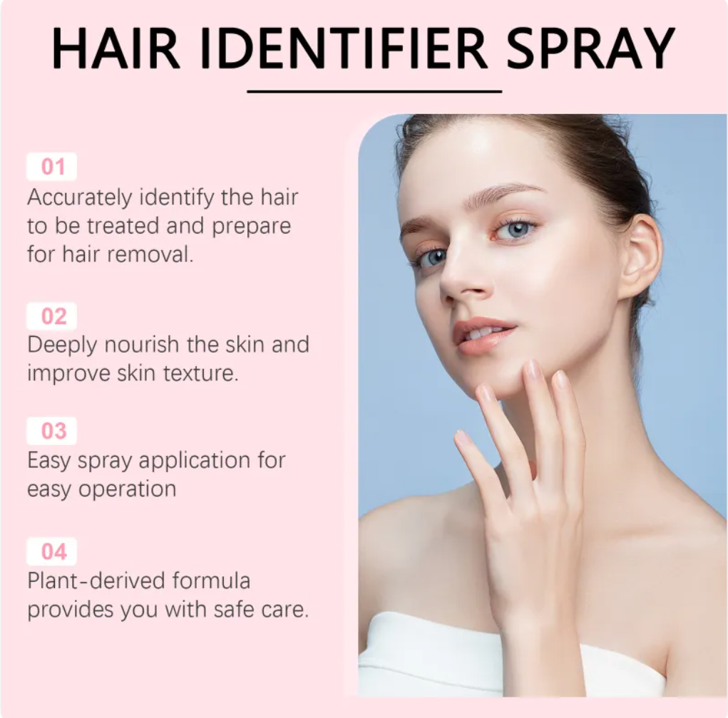 Hair Identifier Spray + Dermaplaner Set