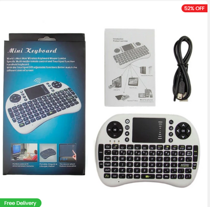 Wireless Air Mouse Keyboard with Touchpad Function for Smart TV/ TvBox / Android Box / Computer / TV