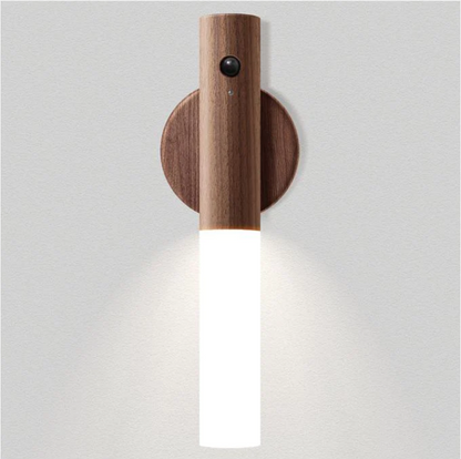 Motion Sensor Night Light with Wooden Handle