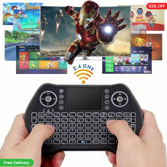 Wireless Air Mouse Keyboard with Touchpad Function for Smart TV/ TvBox / Android Box / Computer / TV