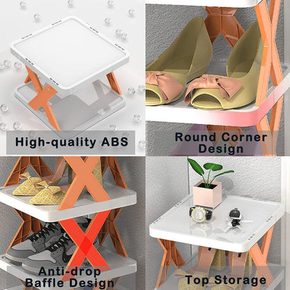 Shoe Rack Multi Layer Shoes Storage Organizer Space -Saving Shelf Door