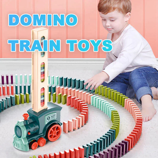 DOMINO TRAIN BUILDING BLOCKS TOY