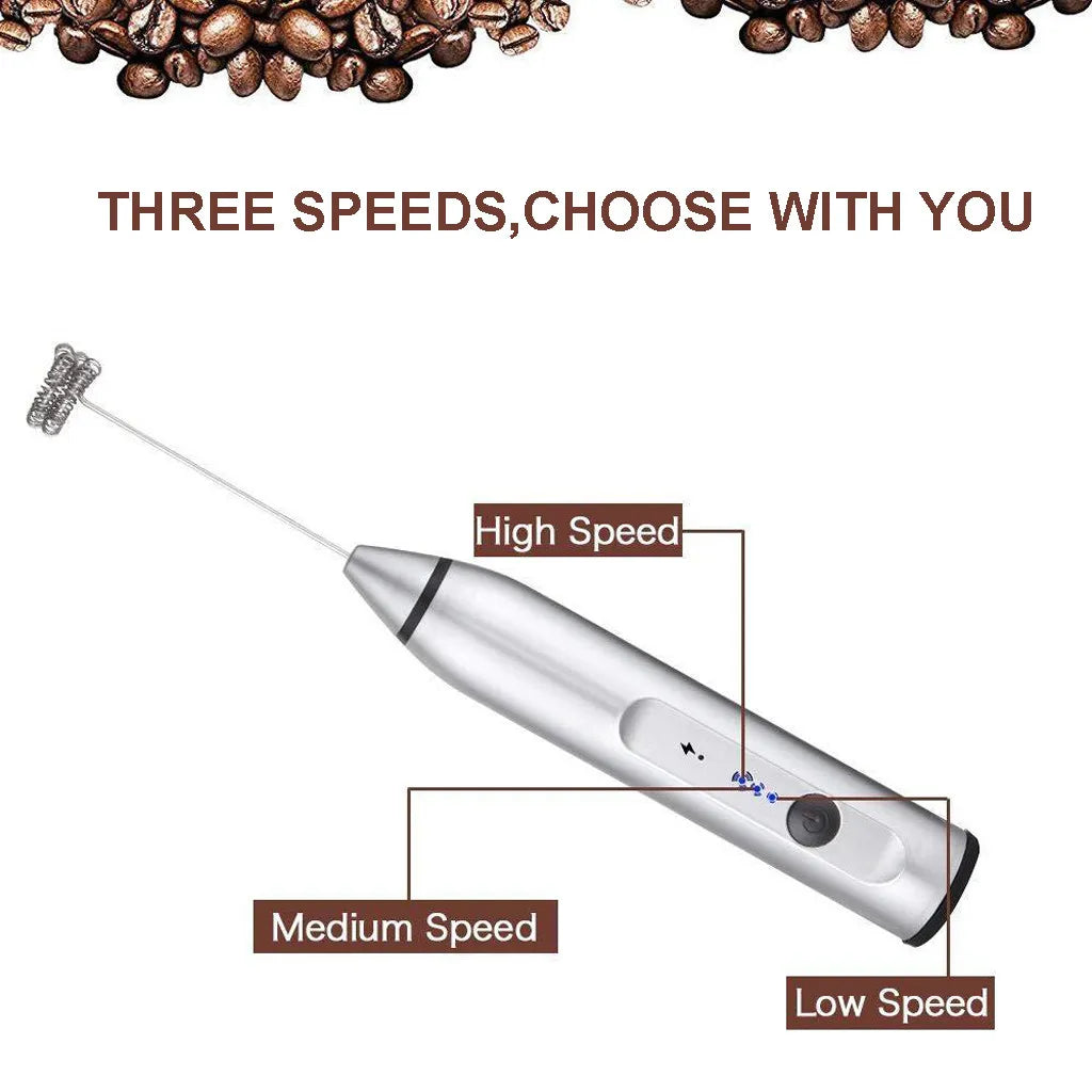 Rechargeable Electric Coffee Beater