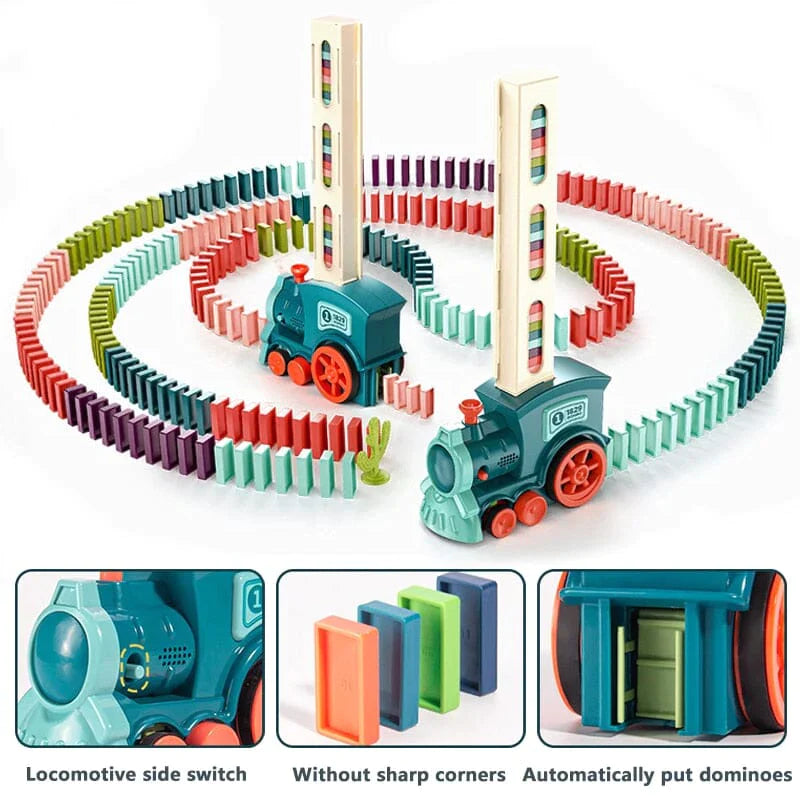 DOMINO TRAIN BUILDING BLOCKS TOY