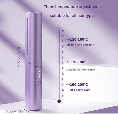 Wireless Hair Styling Straightener Comb