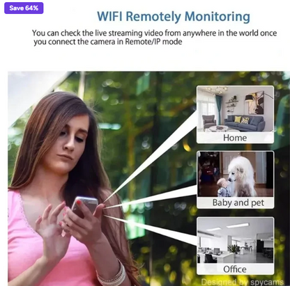 Mini WIFI Camera 1080P HD - Night Vision Included