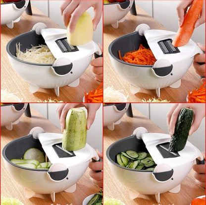 Multifunctional 9 In 1 Vegetable Slicer Cutter Chopper