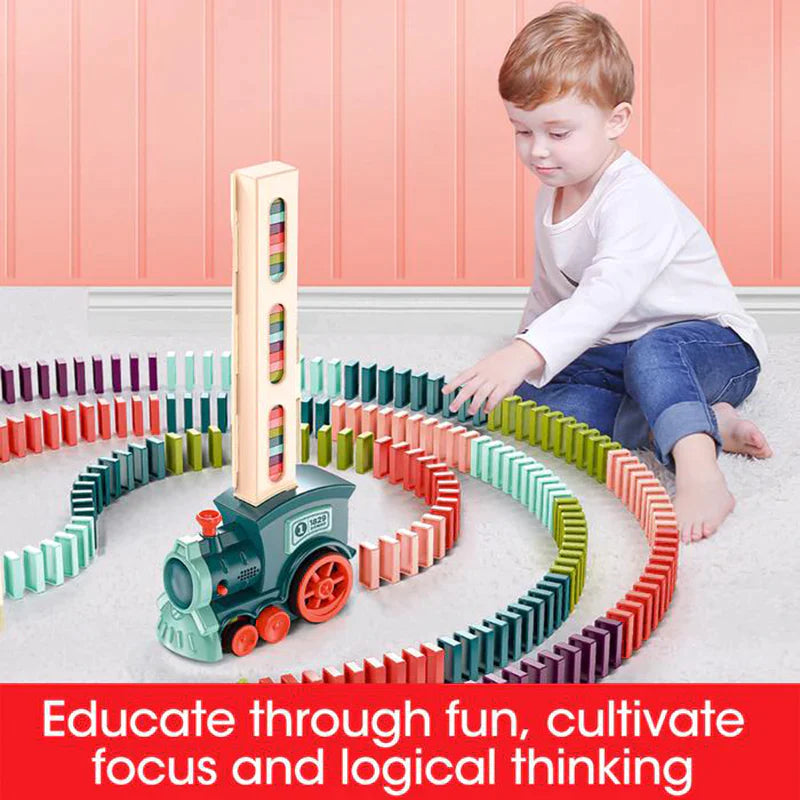 DOMINO TRAIN BUILDING BLOCKS TOY